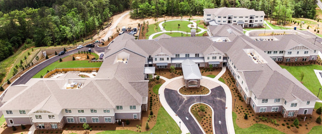 The Glen at Lake Oconee aerial view of community